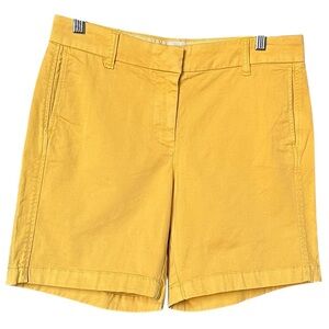 NWT J. Crew 7" Stretch Heritage Chino Shorts in Mustard Yellow - Size 6